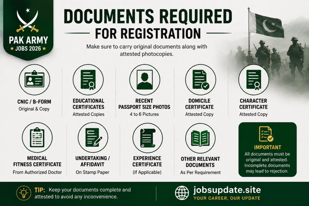 Pak Army Jobs 2026 Eligibility Criteria