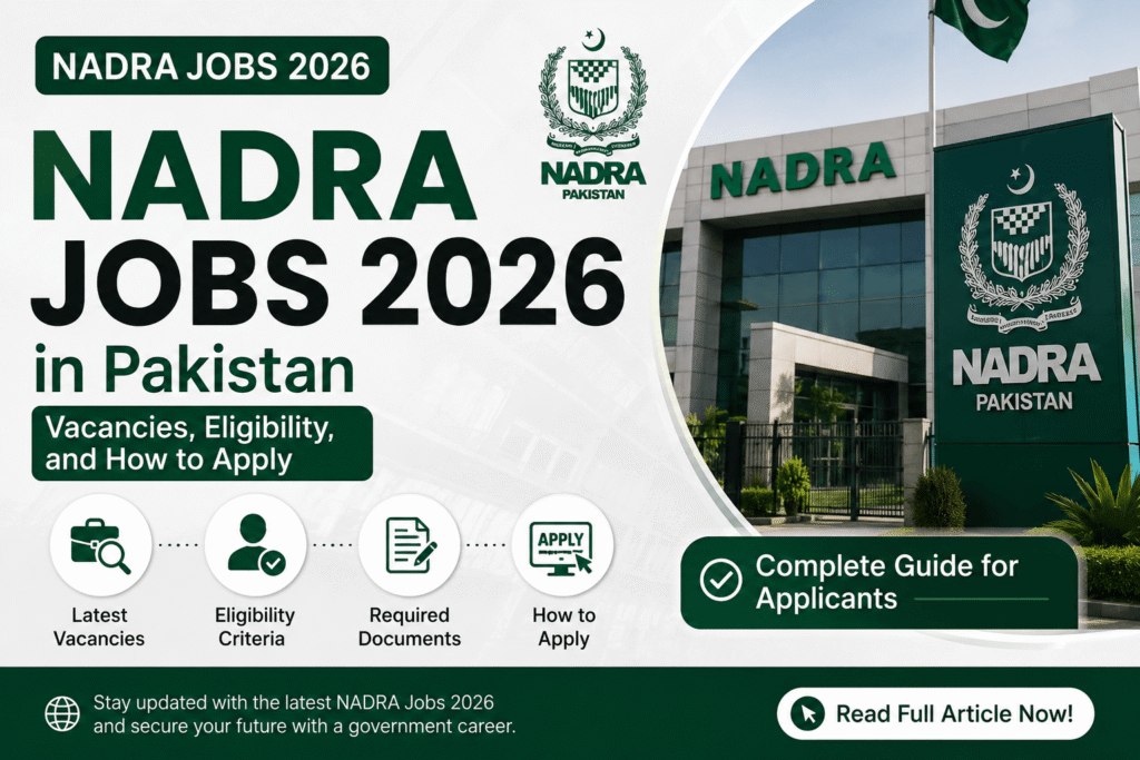 How to apply for NADRA Jobs 2026 online step by step
