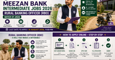 Meezan Bank Intermediate Jobs 2026 Rural Banking Officer RBO Batch 01-2026