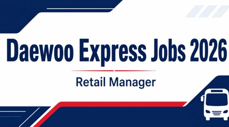 Daewoo Express Jobs 2026 advertisement banner