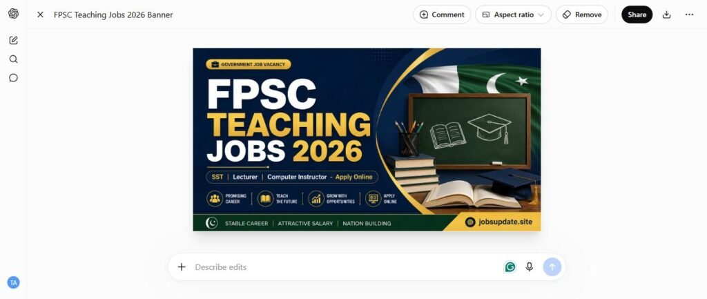 FPSC Teaching Jobs 2026 banner