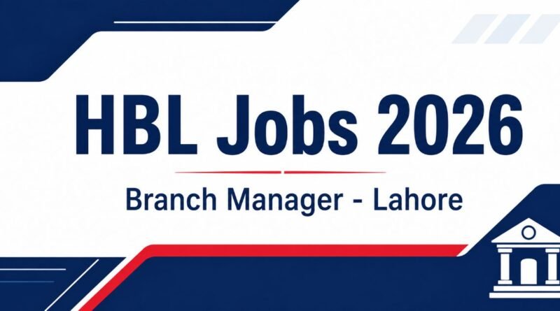 HBL Jobs 2026 advertisement banner