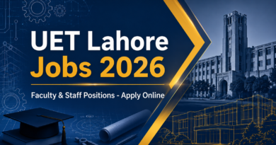 UET Lahore Jobs 2026 featured banner - Faculty and Staff positions apply online