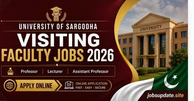 University of Sargodha Visiting Faculty Jobs 2026: Apply Online