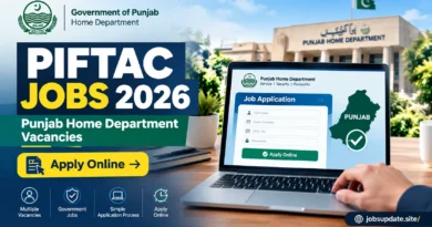 PIFTAC Jobs 2026 Punjab Home Department vacancies apply online